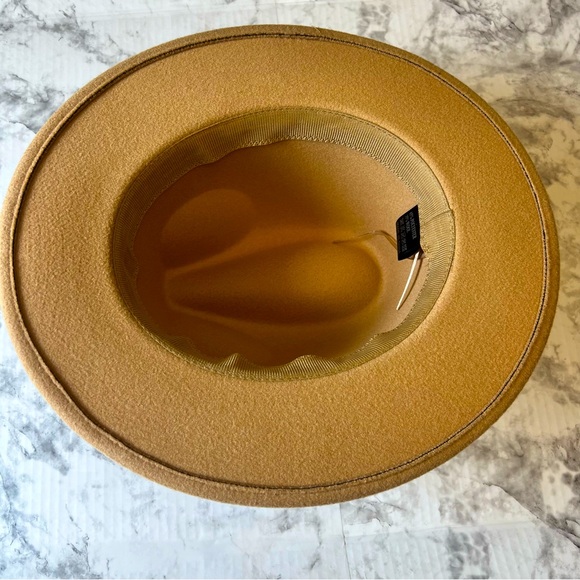 Tan wide brim western/fedora style hat (NWOT) - Picture 5 of 8